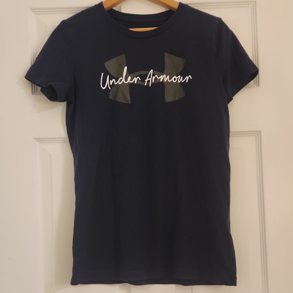 Under Armour Women's Dark Blue Short Sleeve Tee